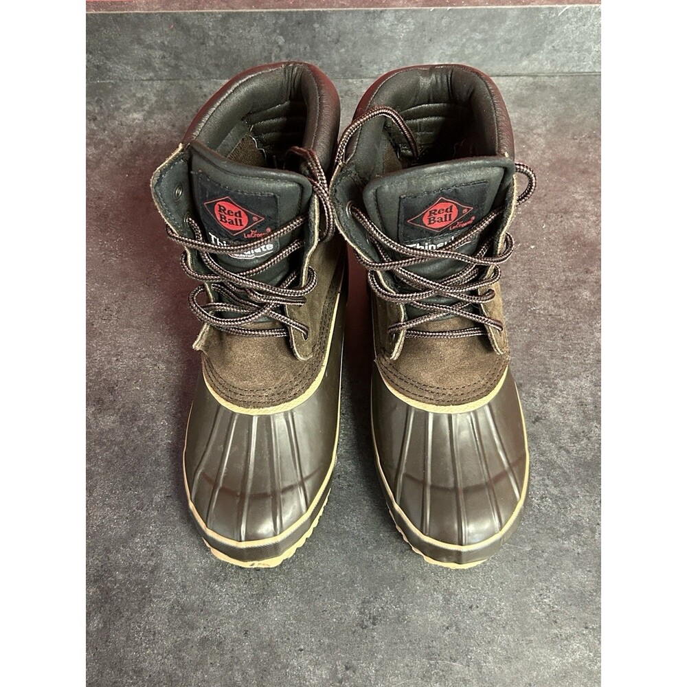 LaCrosse Thinsulate Suede Lace Up Winter Duck Boots Steel Shank 298340 Men's 7